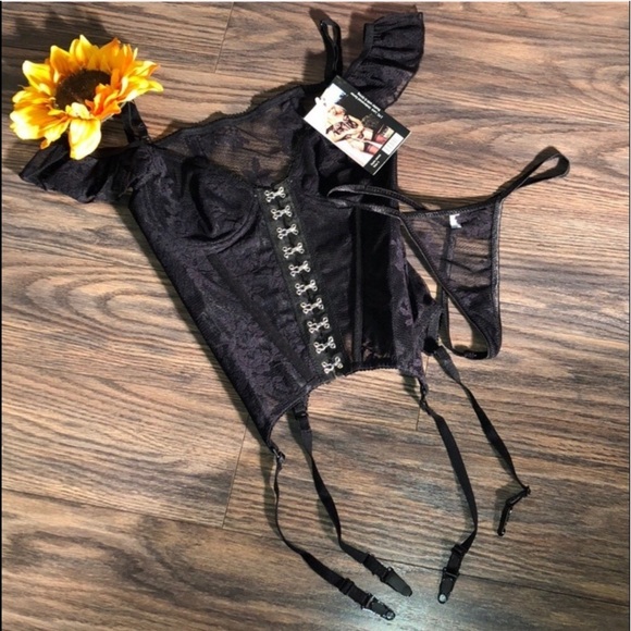 🦋B2G1🦋Leg Avenue Bustier & G-String Set SMALL - Picture 1 of 8